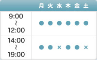 診療時間表画像